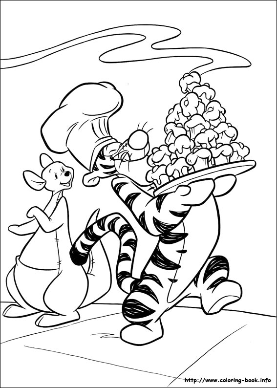 Winnie the Pooh coloring picture